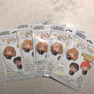 New Sealed 5 Lot Harry Potter Blind Bag Collectible Pins Enamel Badges